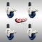 Service Caster 3.5 Inch 316SS Solid Poly Swivel 1-5/8 Inch Expanding Stem Caster Set Lock Brake SCC-SS316TTLEX20S3514-SPUS-158-4 - alternate 4